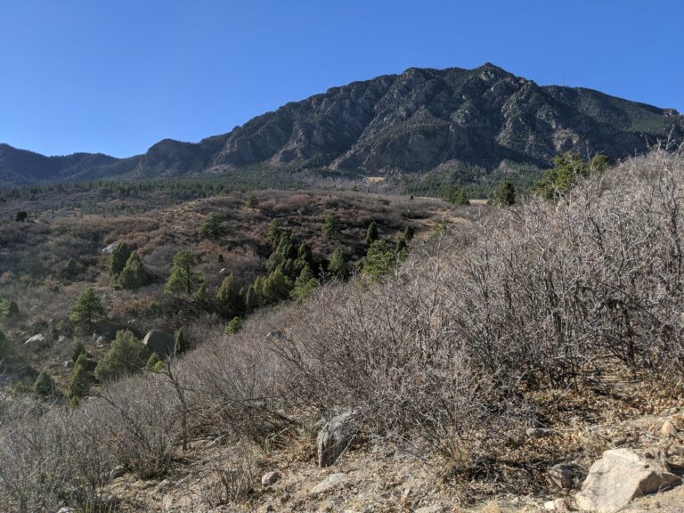 Cheyenne Mountain State Park - Trail and Mountain View