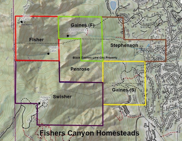 Fishers Canyon Homestead Claims